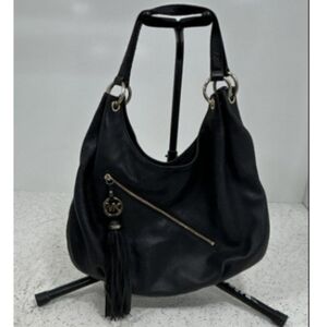 🐾 Michael Kors Elegant Black Women's Bag Charm Tassel